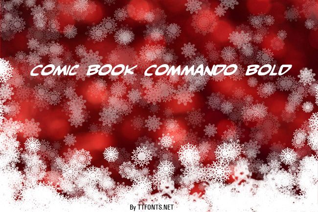 Comic Book Commando Bold example